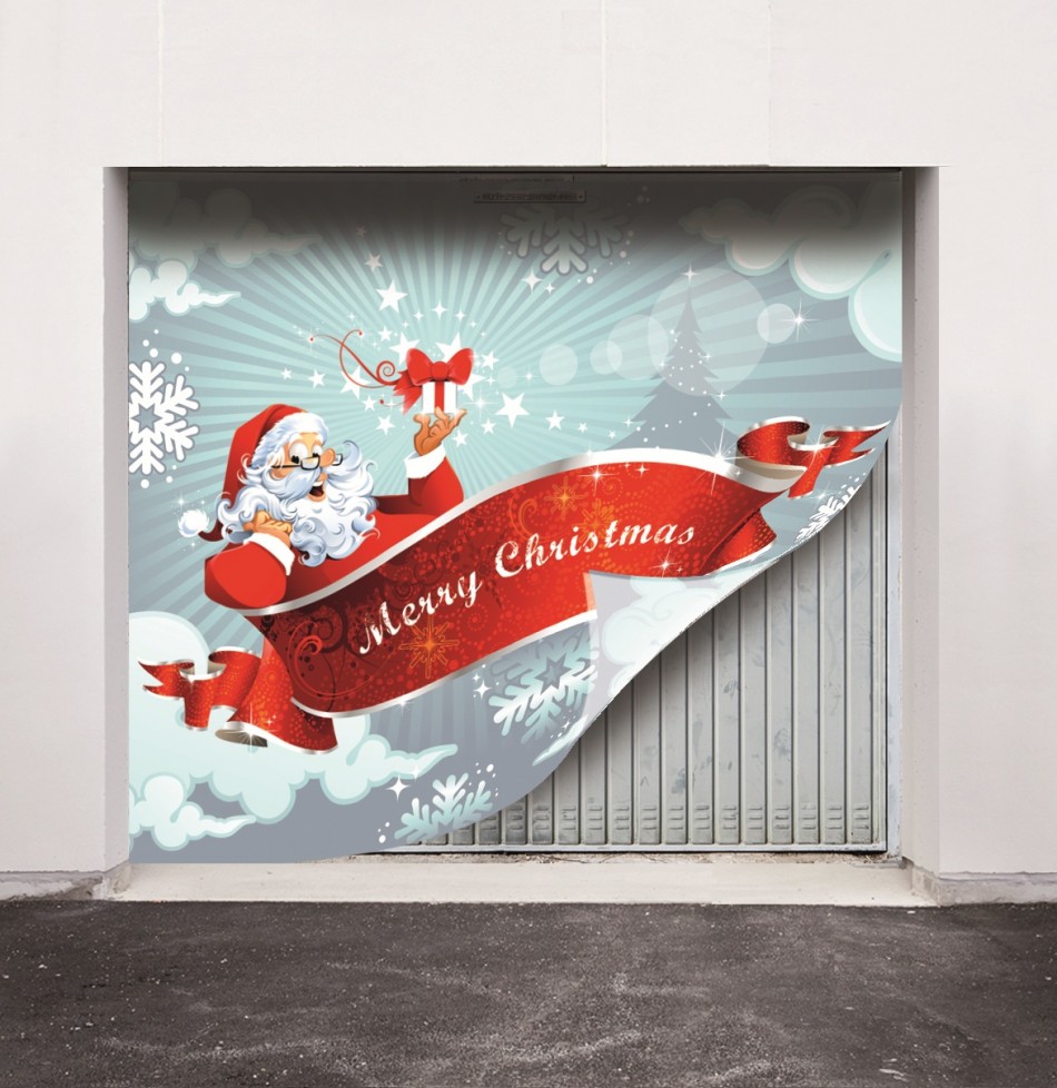 Santa on his sleigh