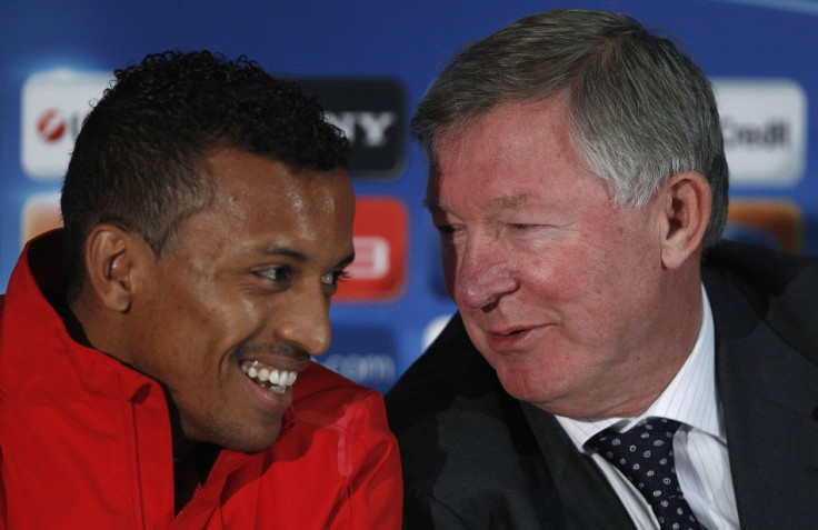 Manchester United's Nani during a news conference