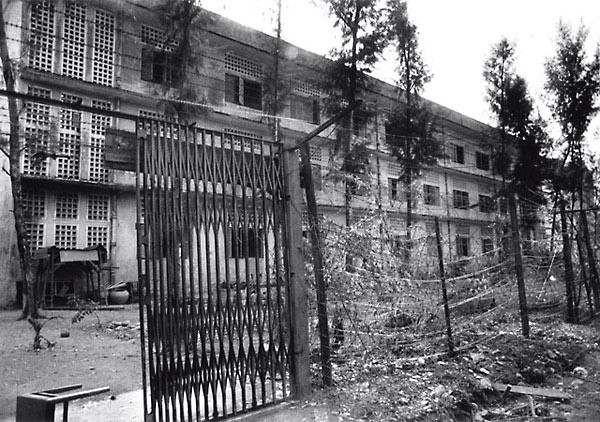 Exterior of S-21 prison, Phnom Penh, Cambodia, early January 1979