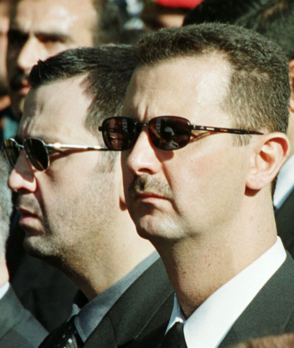 Maher Assad, 37, Head of the Presidential Guard left with brother Bashar Al Assad, President of Syria