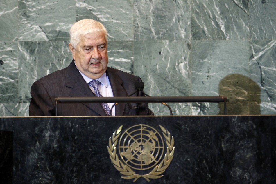 Syrian Foreign Minister Walid Al-Moualem