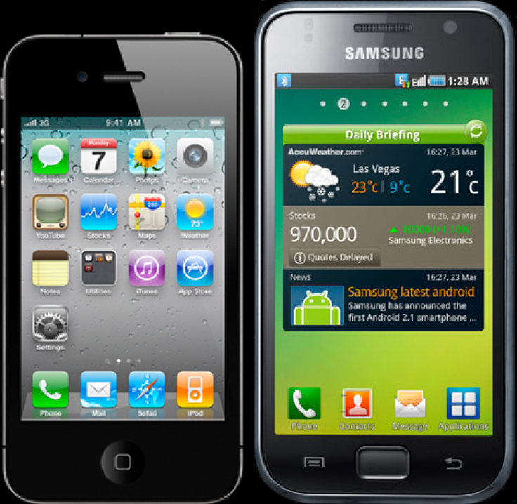 Galaxy S2 and iPhone 4