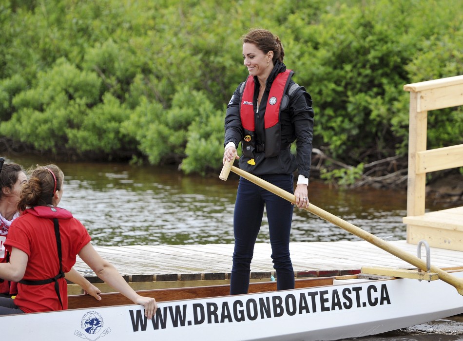 Kate Middleton during a Dragon Boat Race in July 4, 2011