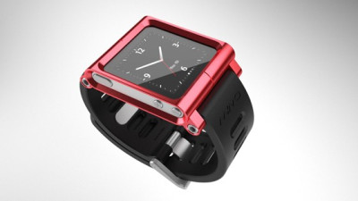 LunaTik Three Quarter Red strap for iPod nano - 69.95 LunaTik Three Quarter Red strap for iPod nano - 69.95