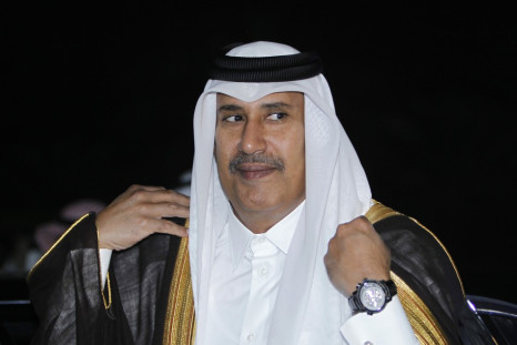 Qatar&#039;s Prime Minister Sheikh Hamad bin Jassim bin Jaber al-Thani arrives for a Gulf Cooperation Council (GCC) meeting in Riyadh