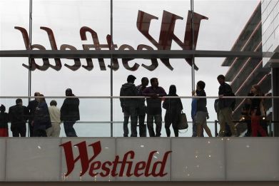 Shoppers crowd the walkways on opening day of the Westfield Stratford City in east London