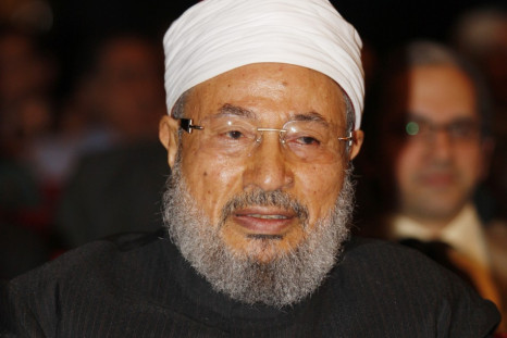 Egyptian-born cleric Sheikh Yussef al-Qaradawi attends a forum in Doha