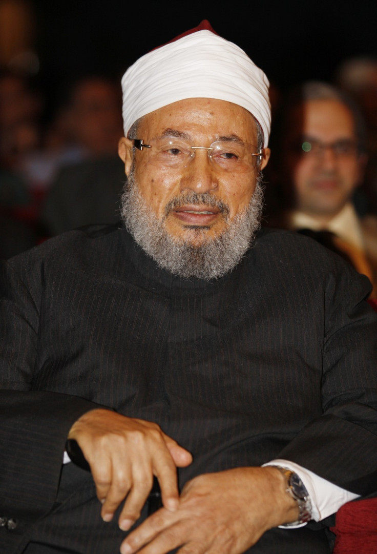 Egyptian-born cleric Sheikh Yussef al-Qaradawi attends a forum in Doha