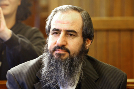 Mullah Krekar, co-founder of the radical Islamist group Ansar al Islam, sits in Norway's Supreme court in Oslo