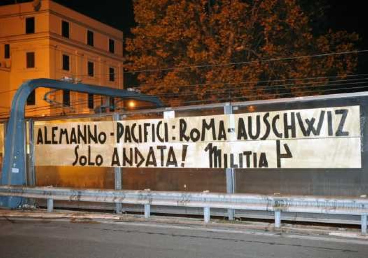 “Alemanno-Pacifici: take the one-way train Rome-Auschwitz”.