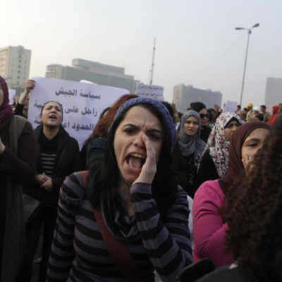 Egypt women protest