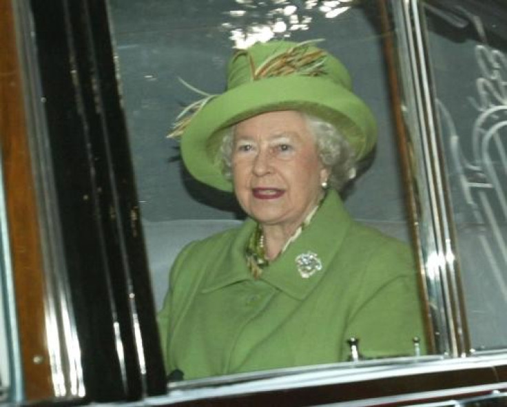 The Queen at Christmas church service in 2003