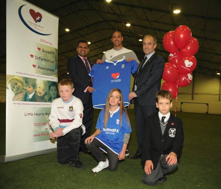 Birmingham City will play with the Little Hearts Matter logo on their shirts