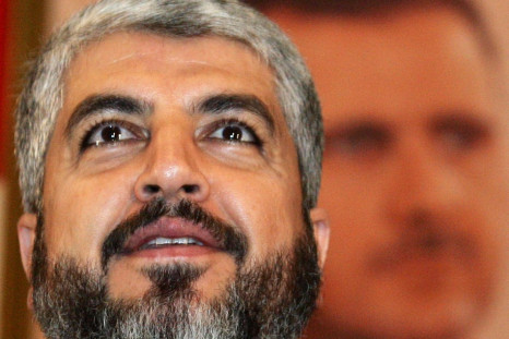 Hamas leader Meshaal thanks Syrian students before giving lecture at Damascus University