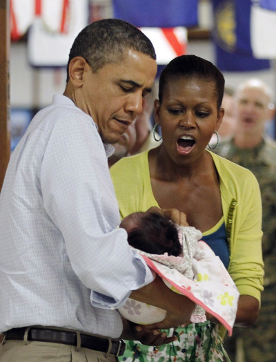 U.S First Couple with a Child U.S First Couple with a Child