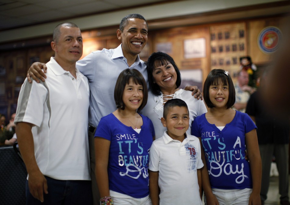President Obama with a Family