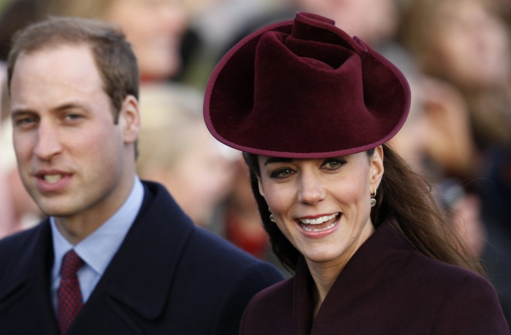 Britain's Prince William and Catherine, the Duchess of Cambridge arrive for a Christmas Day service at St Mary Magdalene Church on the Royal estate at Sandringham, Norfolk in east England,