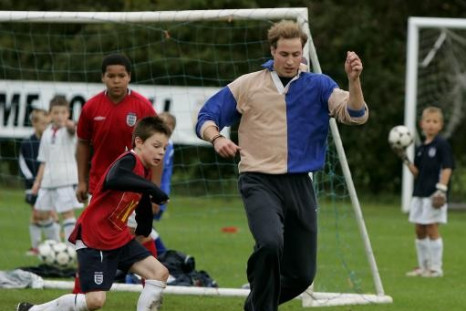 Prince Willaim Playing Football