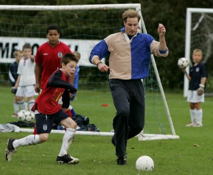 Prince Willaim Playing Football