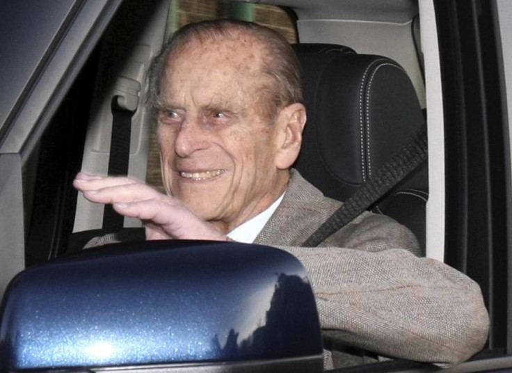 Prince Philip is driven away from Papworth Hospital in southern England
