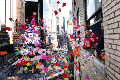 Confetti Shower at Times Square