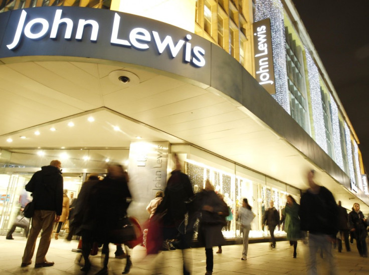 Shoppers at John Lewis in Oxford Street