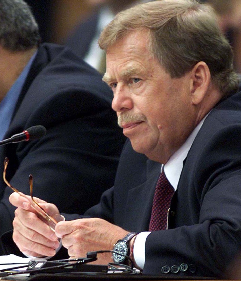 Late Czech President Vaclav Havel attending a summit in Sarajevo.