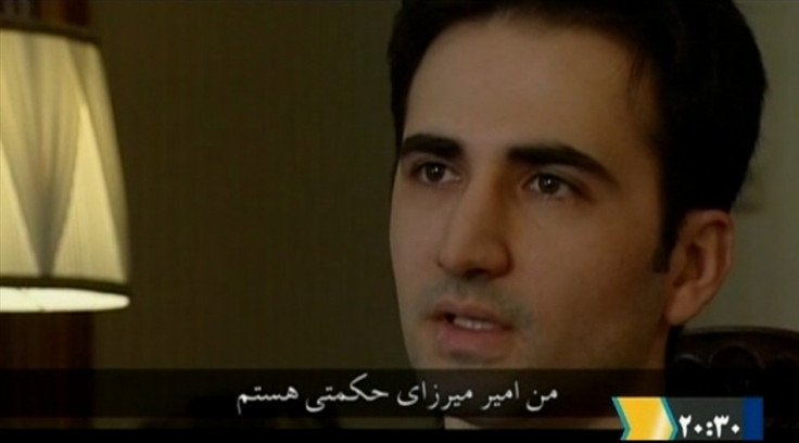 Video grab of man who identifies himself as Amir Mirzayi Hekmati and is described as a CIA spy