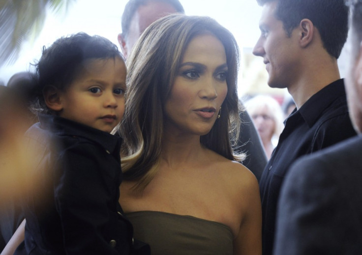 Jennifer Lopez and her son Max