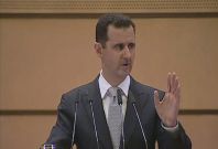 Still image taken from video shows Syria&#039;s President Bashar al-Assad