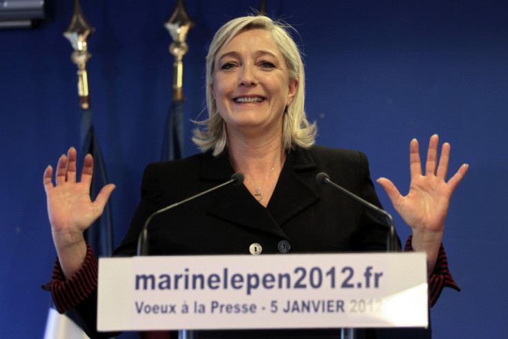 Marine Le Pen, France&#039;s National Front head and candidate for the 2012 French president election,