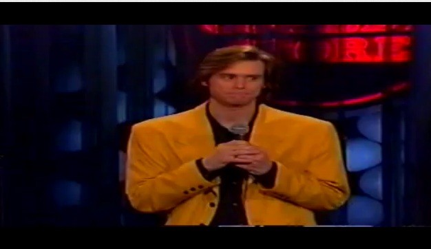 Jim Carrey in his first stand-up appearance as a comedian in 1979
