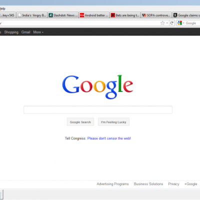Google's anti-SOPA campaign