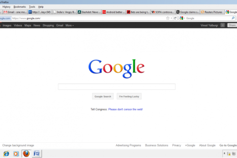 Google's anti-SOPA campaign