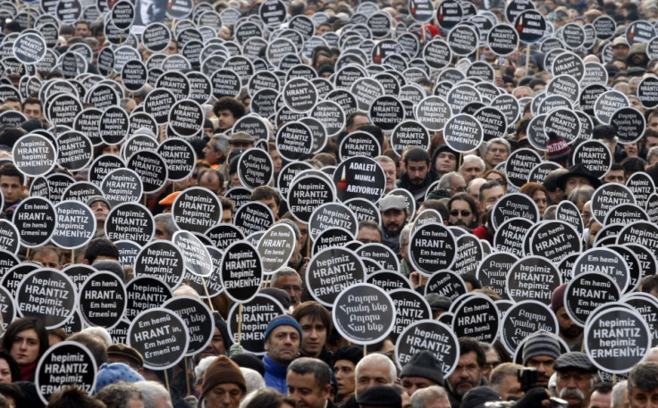 Istanbul: Protesters gather to mark death of murder of Hrant Dink