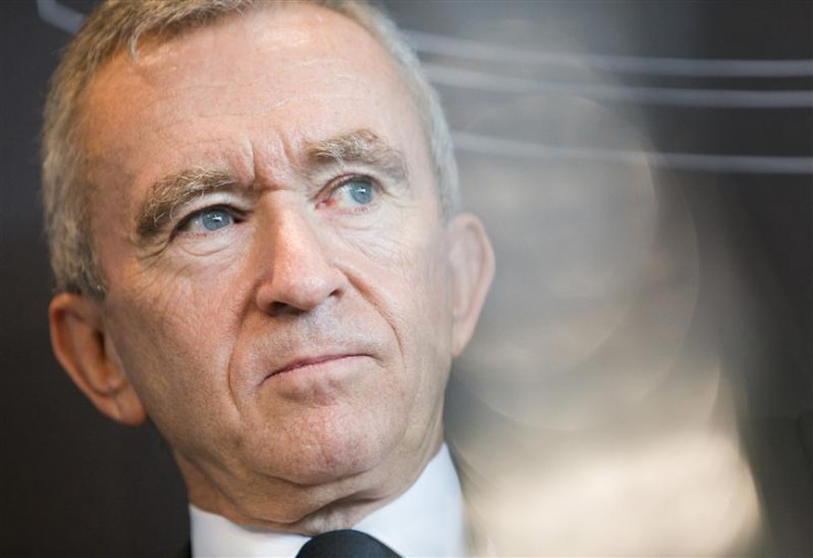 LVMH Moet Hennessy Louis Vuitton chairman and CEO Arnault attends a news conference after the official inauguration of the Hublot manufacture in Nyon