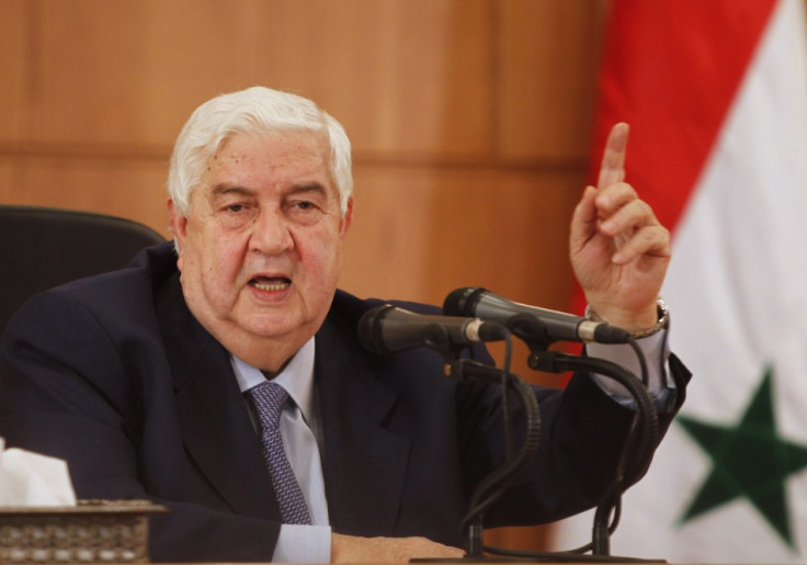 Syria's foreign minister Walid al-Mouallem