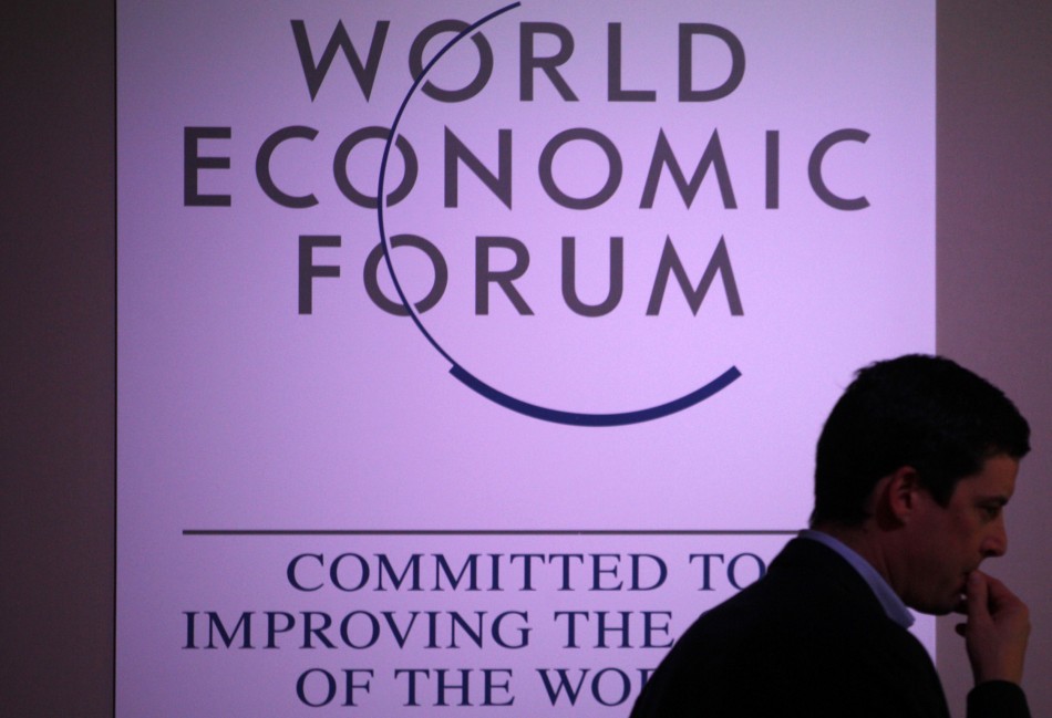 A delegate at Davos