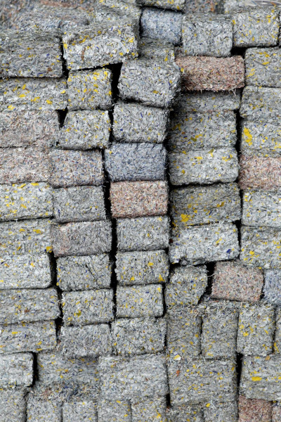 Bricks of shredded money are stacked in the 1.4 billion home. Bricks of shredded money are stacked in the 1.4 billion home.