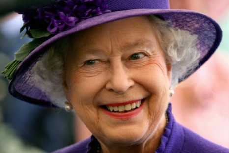 Queen Elizabeth II smiling during a visit