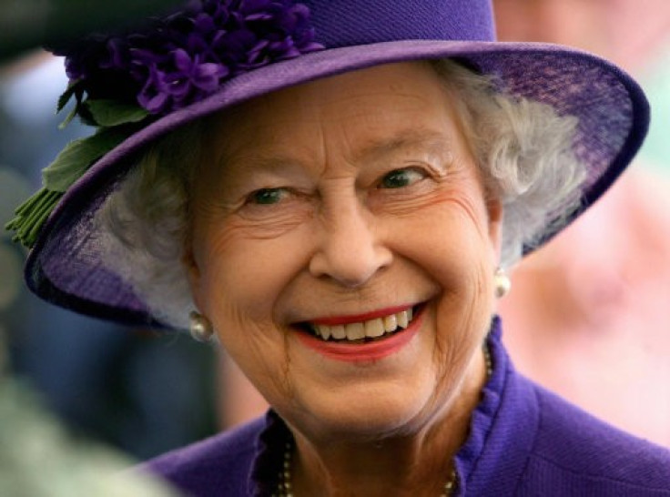 Queen Elizabeth II smiling during a visit