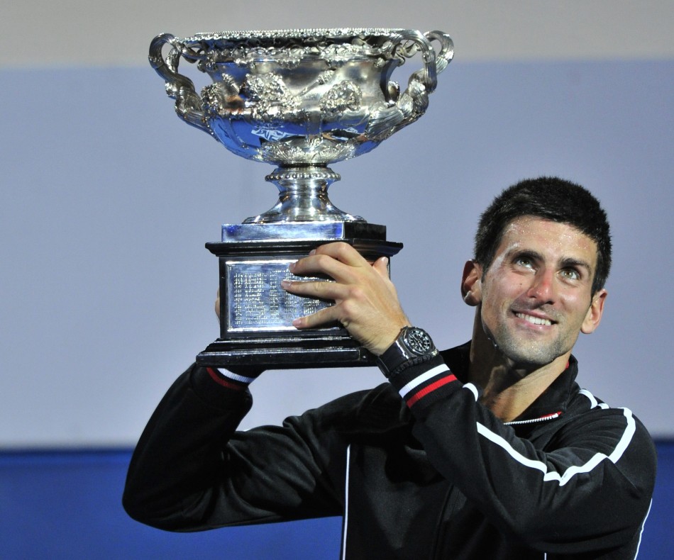Novak Djokovic Celebrates Win Over Rafael Nadal