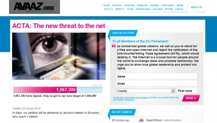 Over One Million Sign Anti-Acta Petition