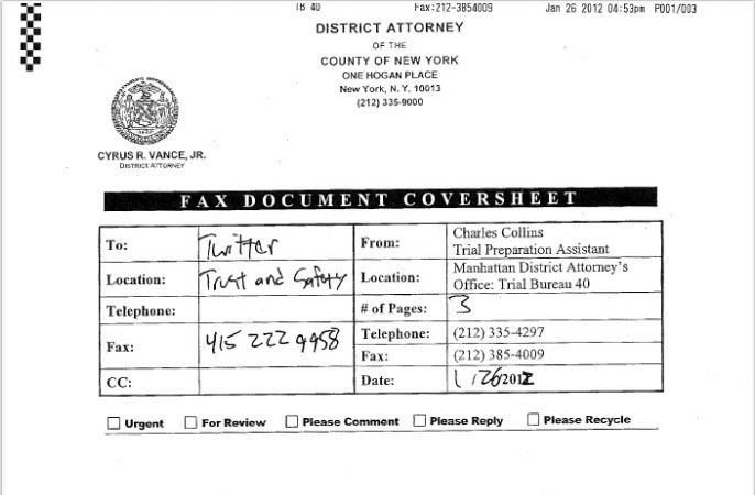 OpSubpoenaThis: New York Authorities Demand Occupy Activist’s Twitter Information