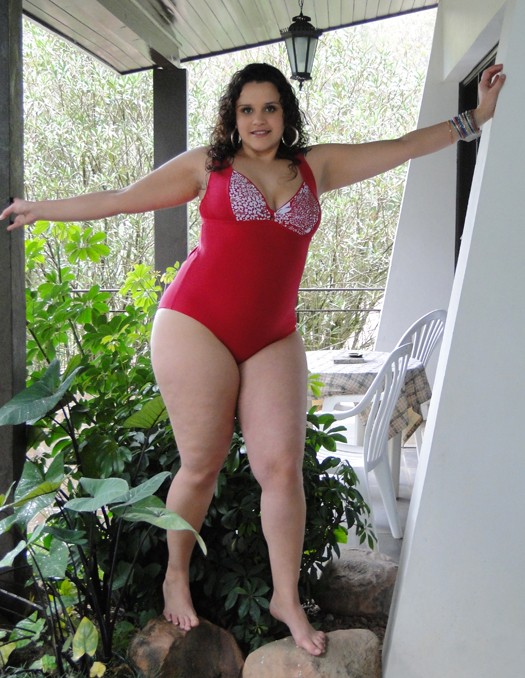 A model wears a swimsuit from the  Lehona plus-size collection