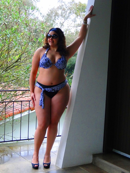 A model wears a bikini from the  Lehona plus-size collection