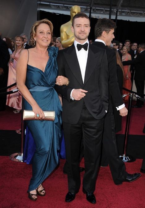 Justin Timberlake and his mom Lynn Harless.