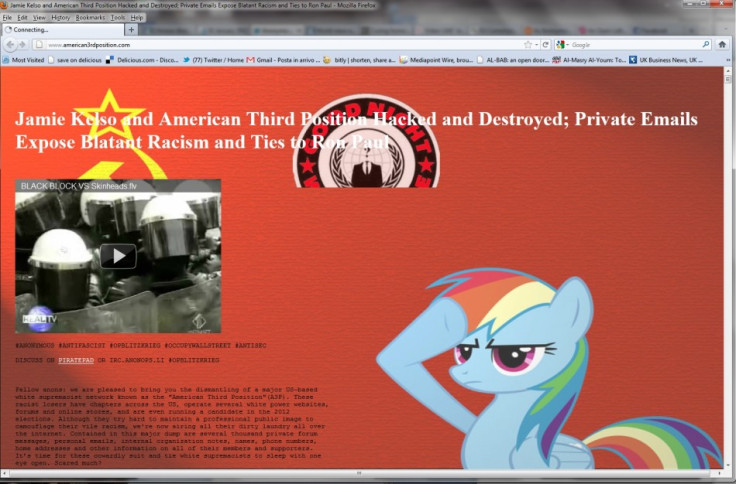 Hackers attacked and took possession of website of American Third Position, a white nationalist party