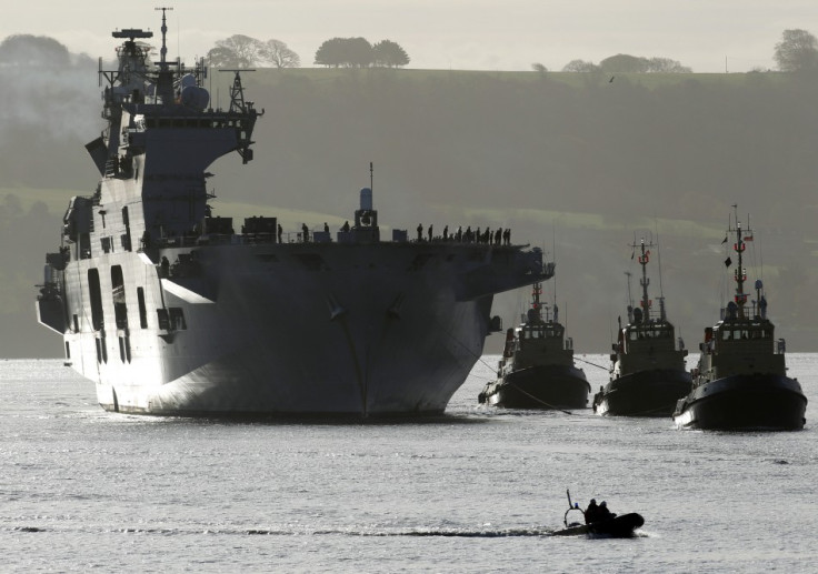 Navy ship in Plymouth