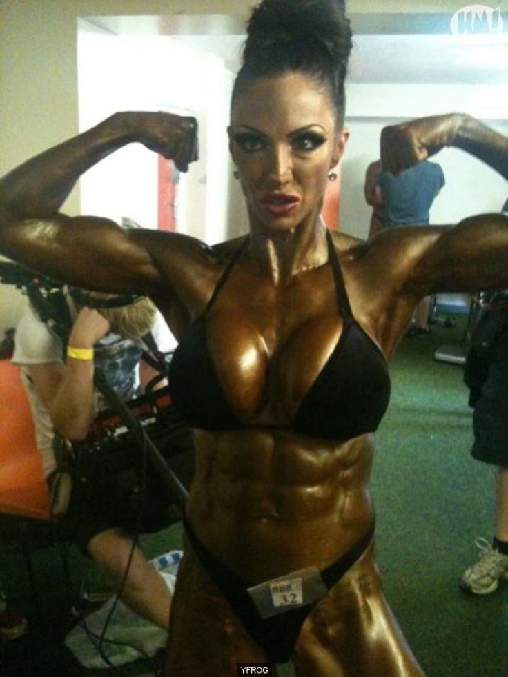 Glamour girl Jodie Marsh stunned fans with a muscular new look (Twitter)